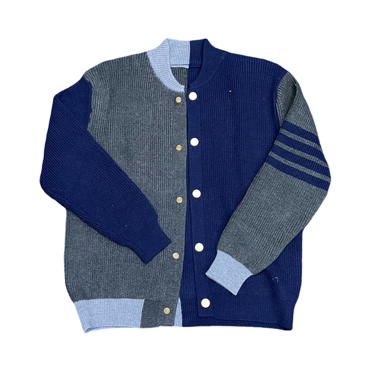 Stylish Cardigan Sweater (Navy)