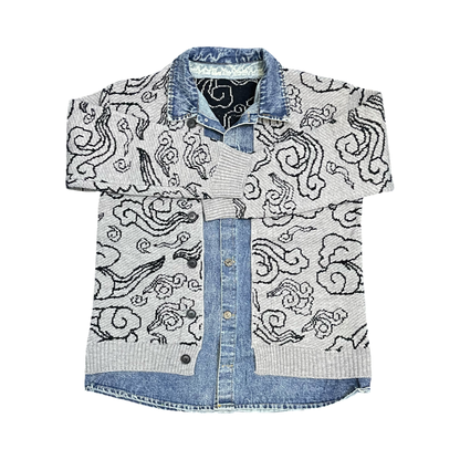 Brain Wave Cardigan Sweater