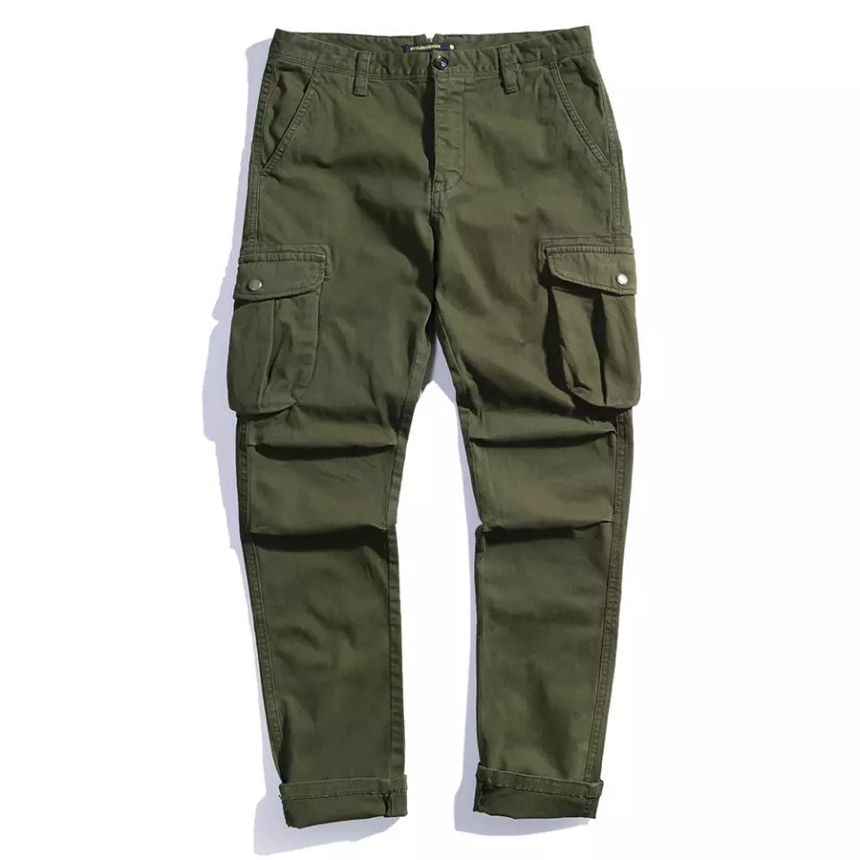 Banded Cargo Pants(Green)