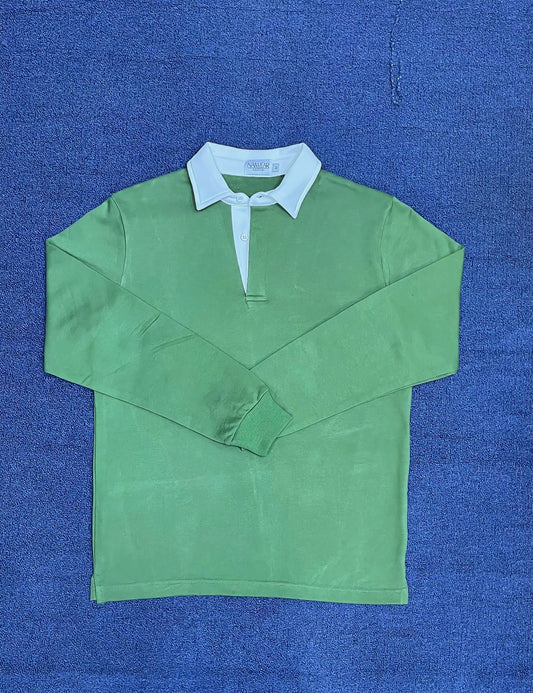 Mr. NICE Long Sleeve Polo Shirts- Olive Green