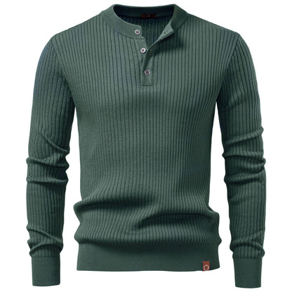 Knitted Polo Shirt- Green