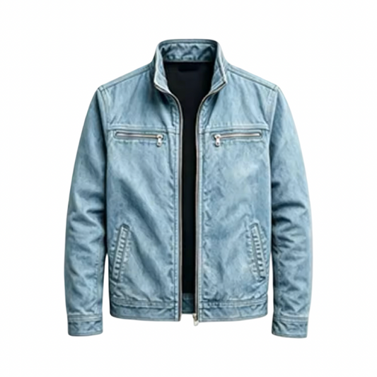 Cafe Moto Jacket - Blue