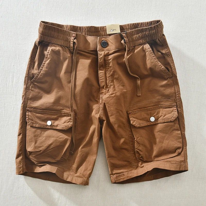 Banded Cargo Shorts (Brown)