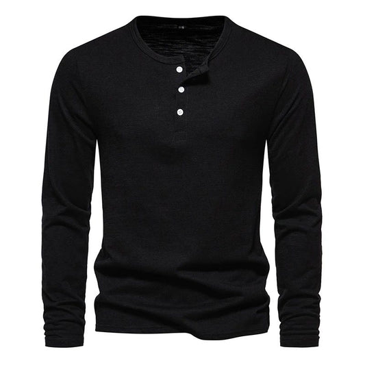 Black Henley T-shirt