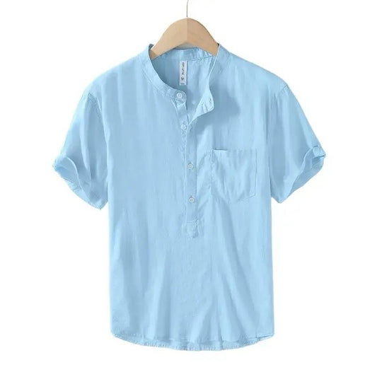 Short sleeve 1/4shirt(blue)