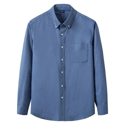 Formal cotton shirt (royal blue)