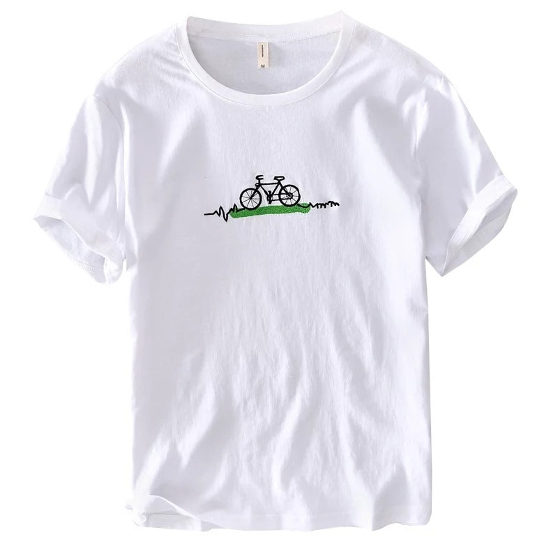 Linen T-Shirt-Bike