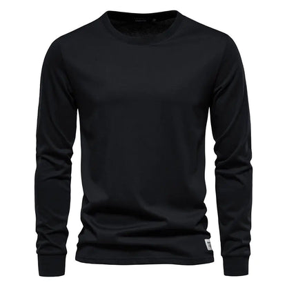 Long Sleeved Round Neck T-shirt