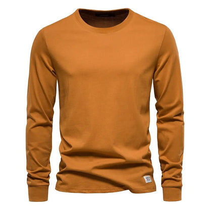 Long Sleeved Round Neck T-shirt
