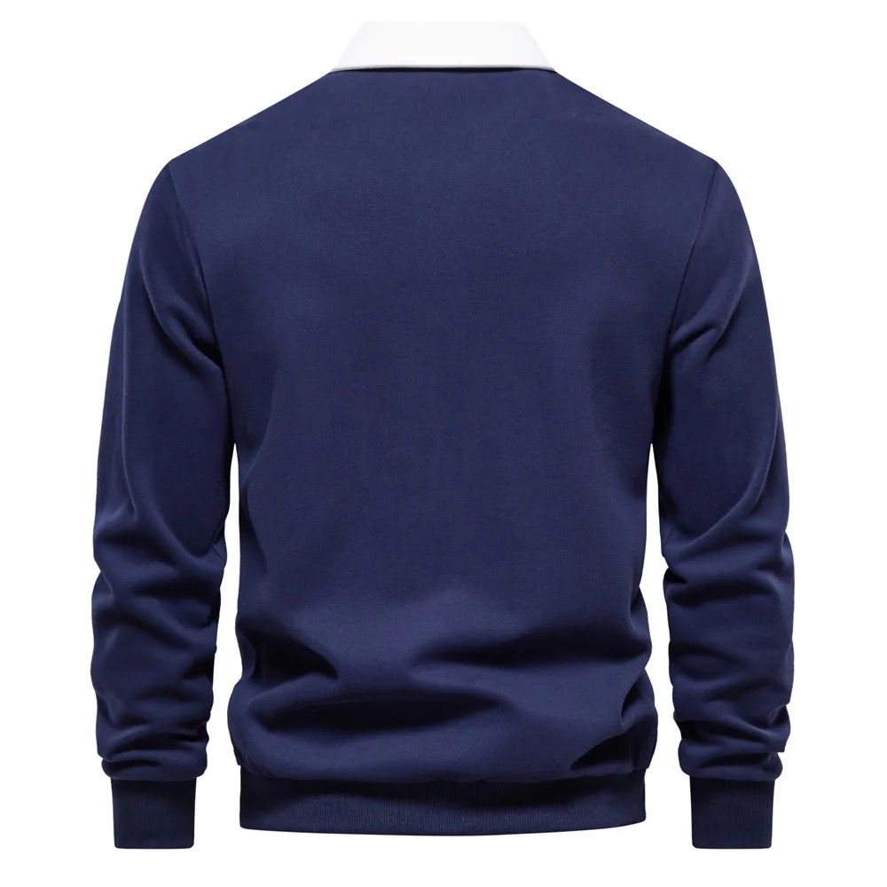 Long Sleeved Polo(Navy)