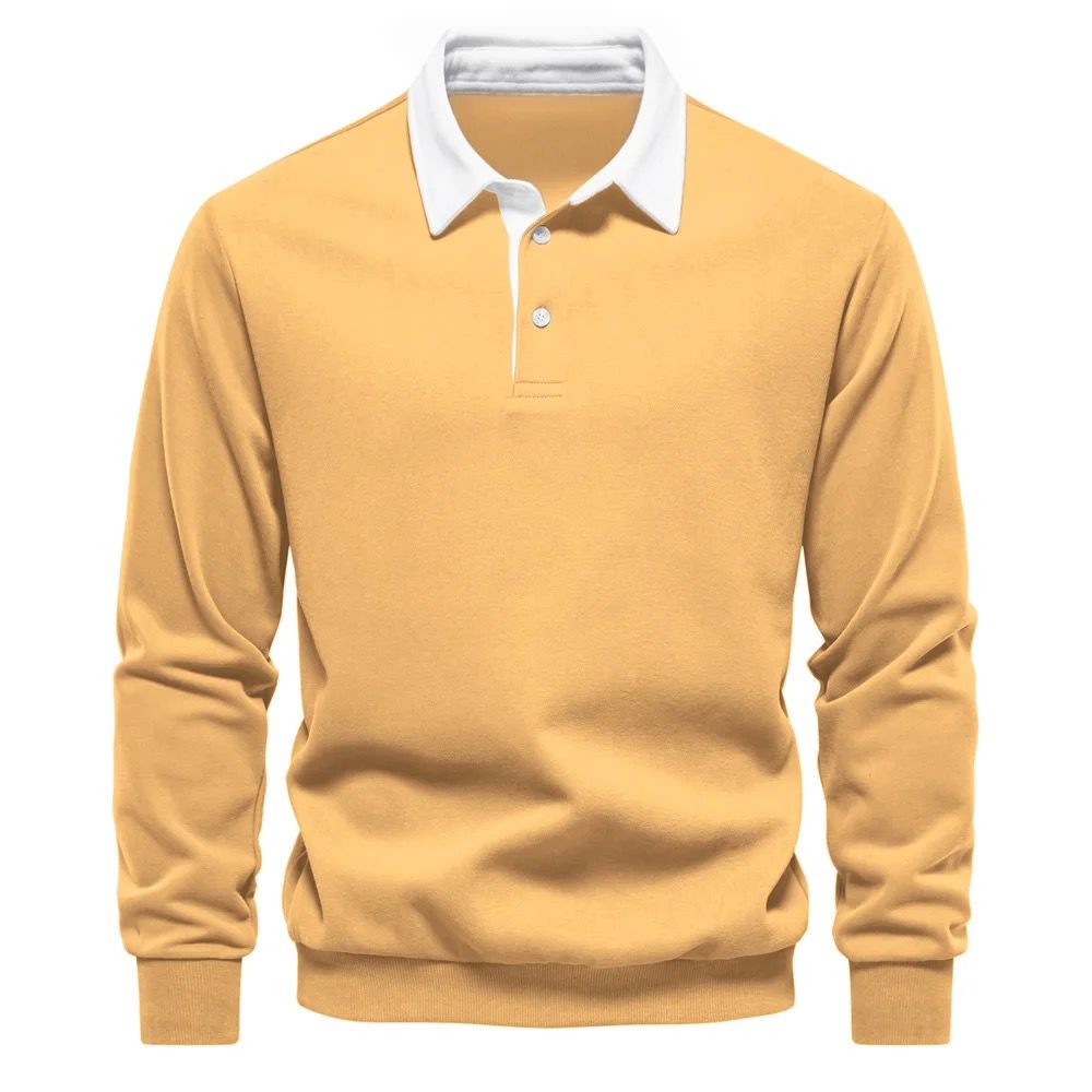 Long Sleeved Polo(Yellow)