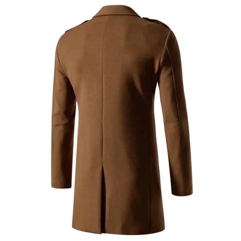 Wooden Blend Trench Coat(Camel Brown)