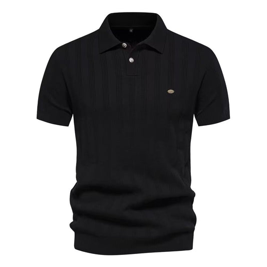 Wooven Polo(Black)