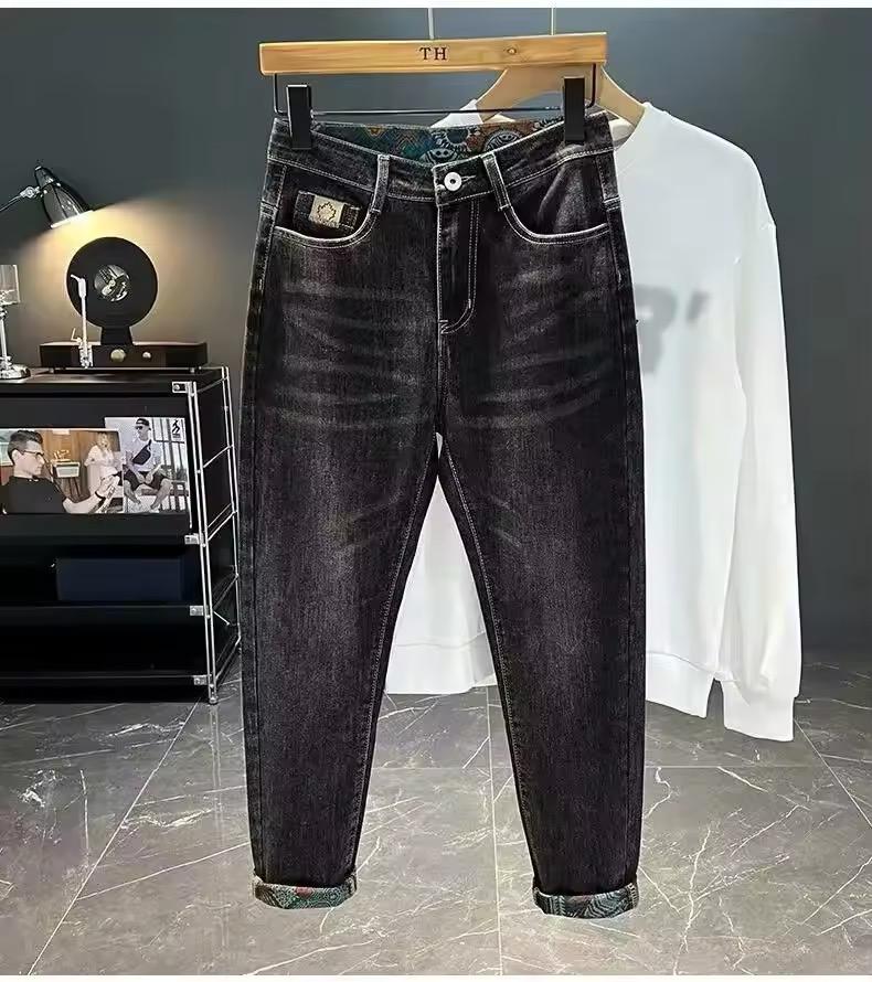 Straight Denim Pants(Black)