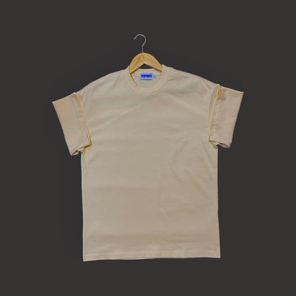 Boxy Crewneck T-Shirt- Buttery Yellow