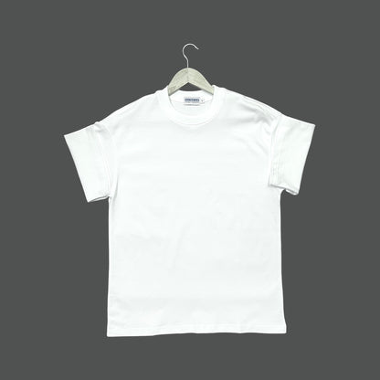 Boxy Crewneck T-Shirt- White