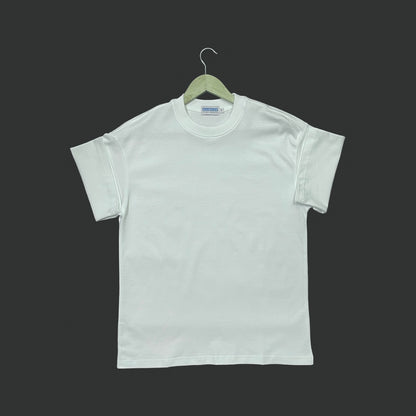 Boxy Crewneck T-Shirt- White