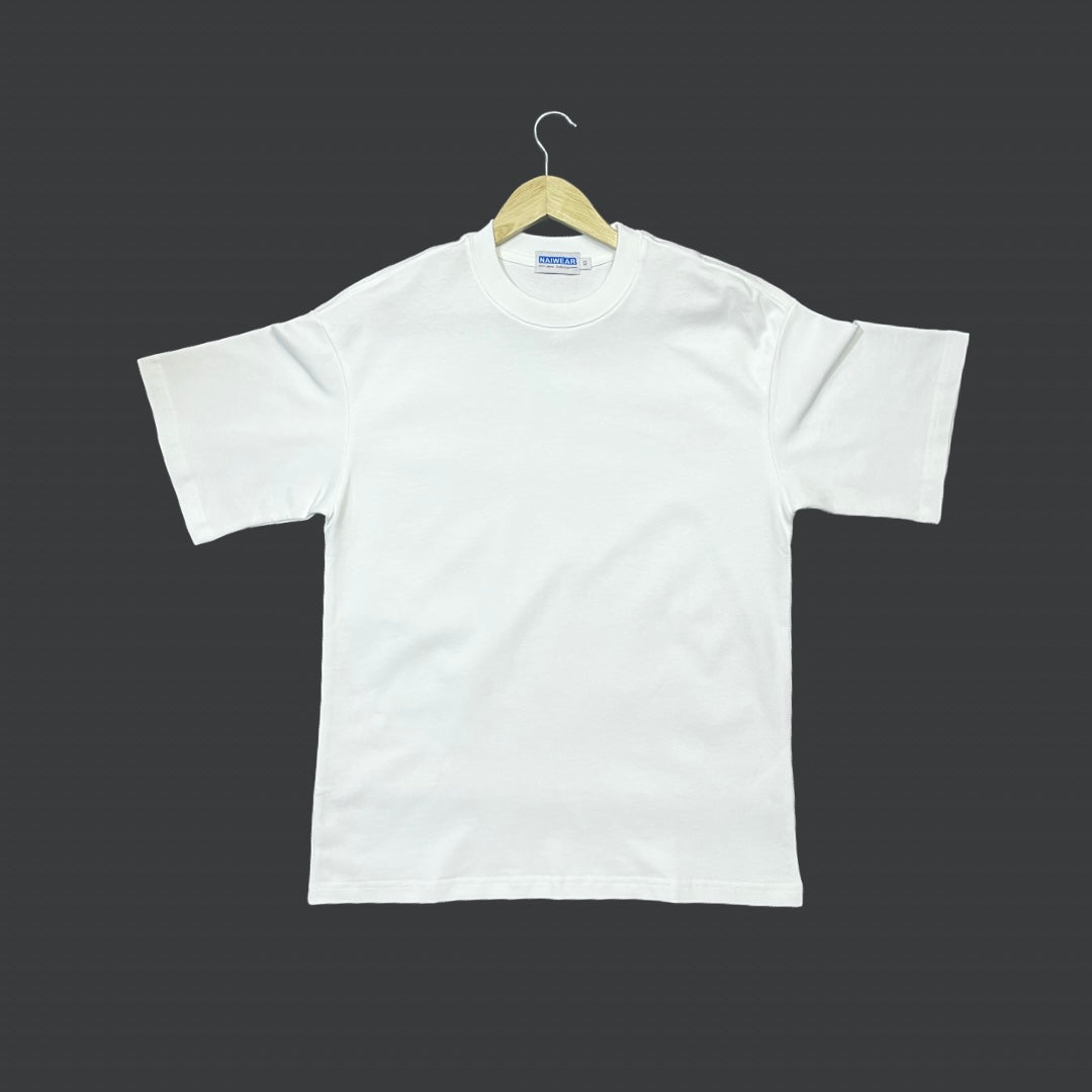 Boxy Crewneck T-Shirt- White