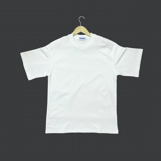 Boxy Crewneck T-Shirt- White