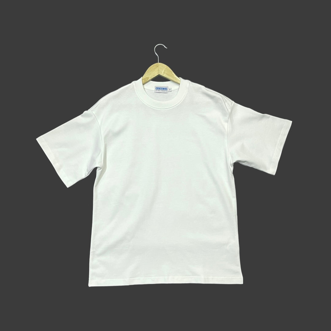 Boxy Crewneck T-Shirt- White