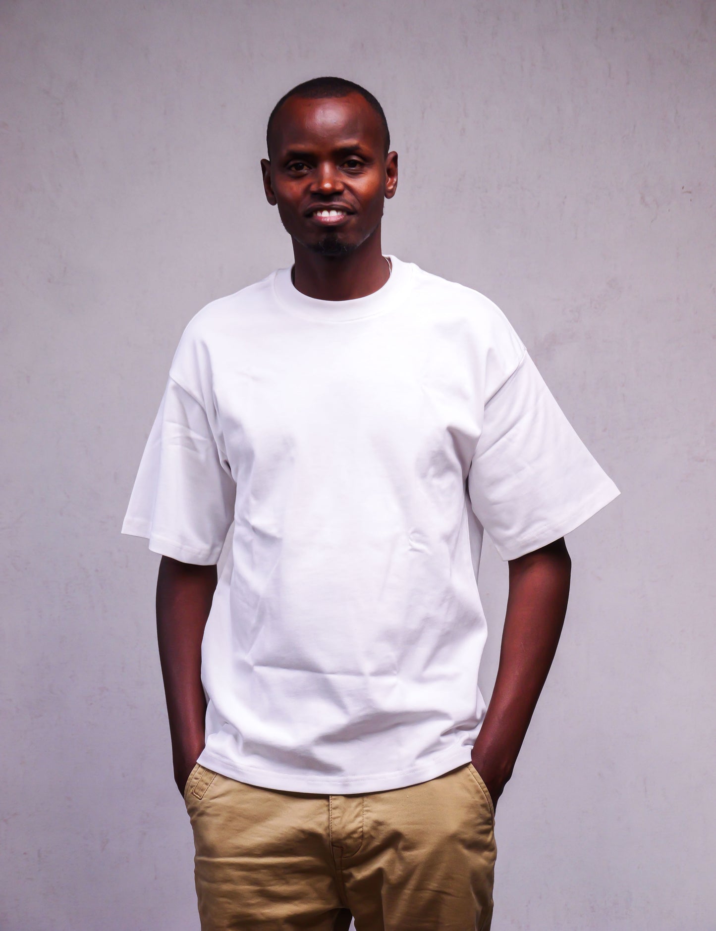 Boxy Crewneck T-Shirt- White