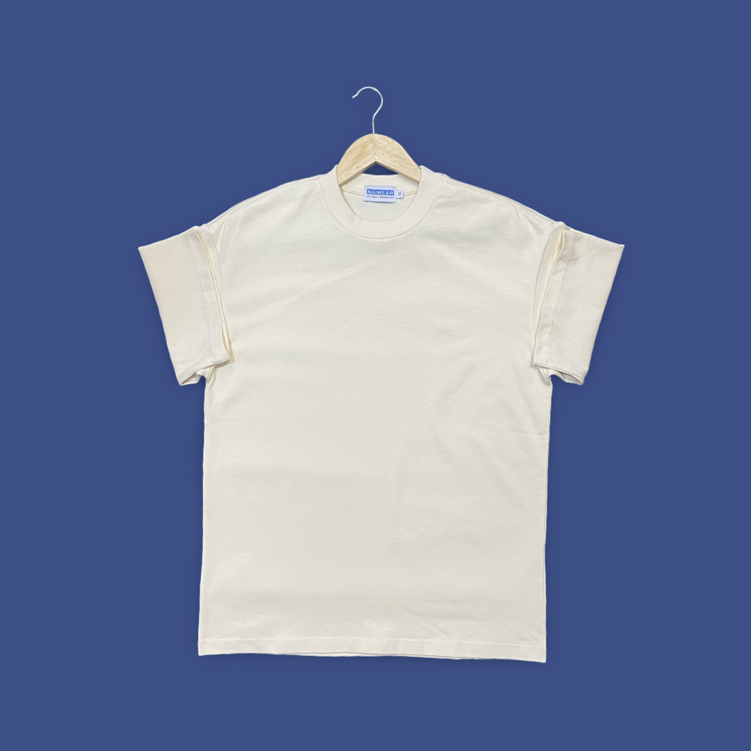Boxy Crewneck T-Shirt- Buttery Yellow