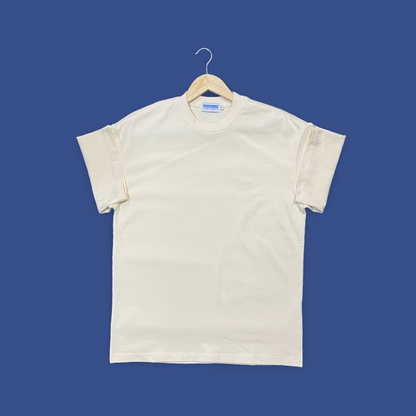 Boxy Crewneck T-Shirt- Buttery Yellow