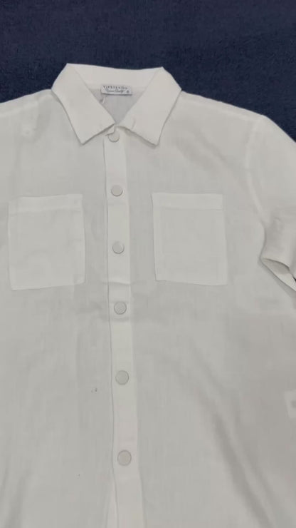 White Linen Set (Long Sleeve)