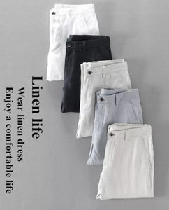 Luxurious White Linen Pants