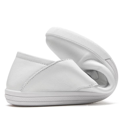Light Leather Sneaker- White