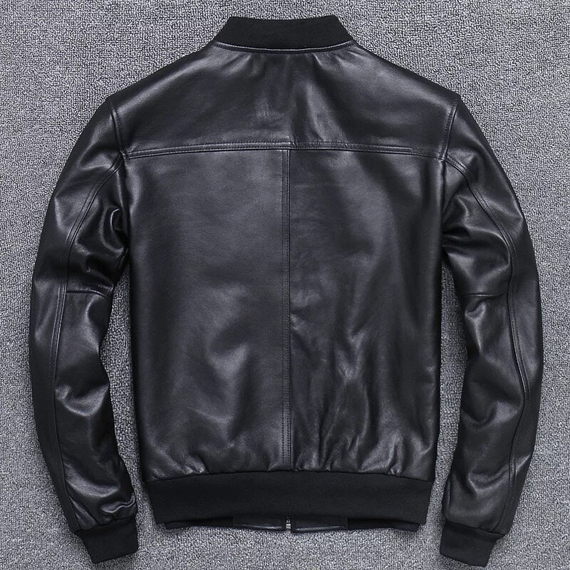 Leather Bomber Jacket