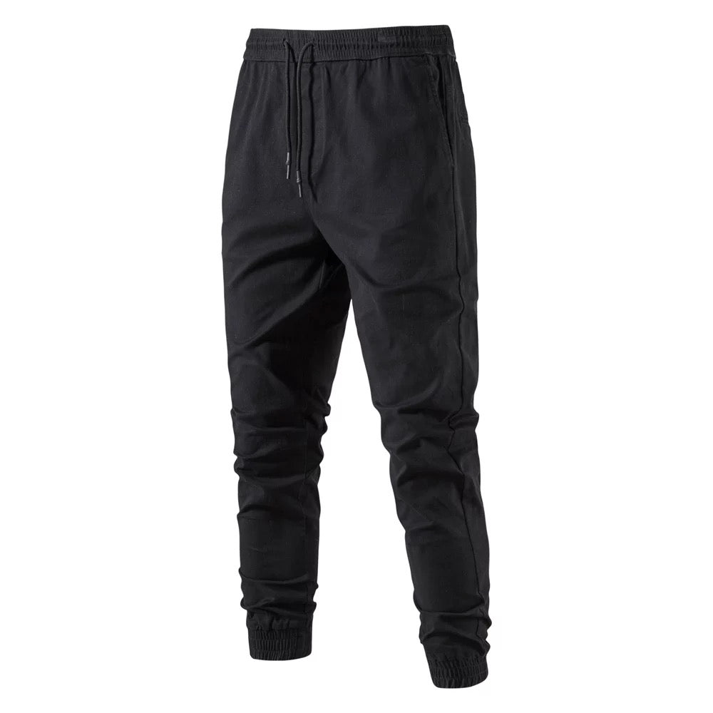 Khaki Jogger Pants-BLACK