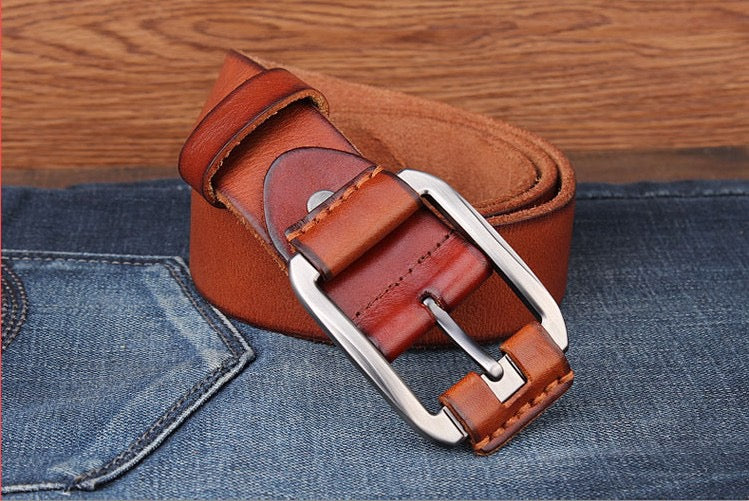 Light Brown Leather Belt